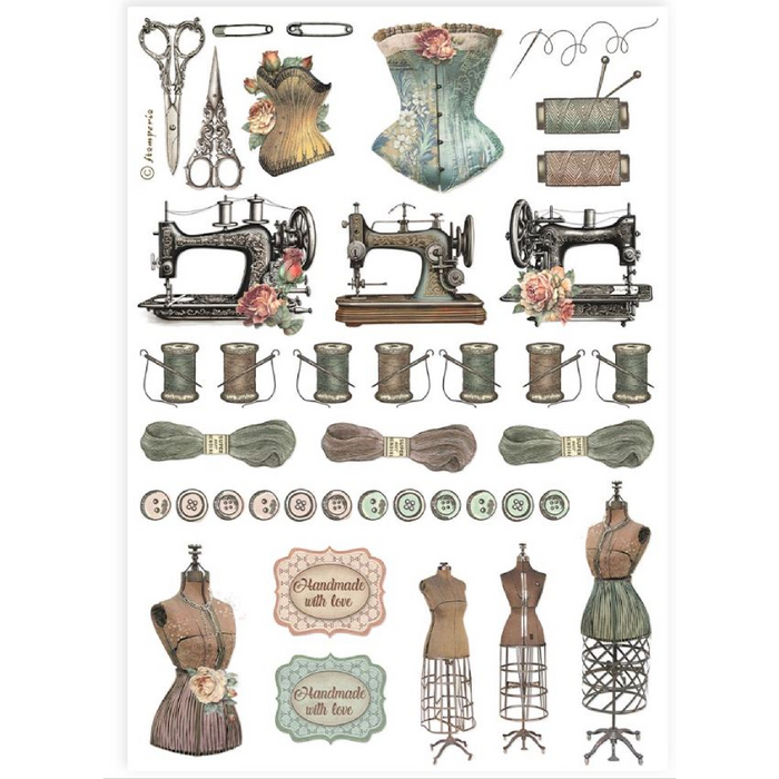 Stamperia Best Sellers A4 Rice Paper (Sewing accessories)