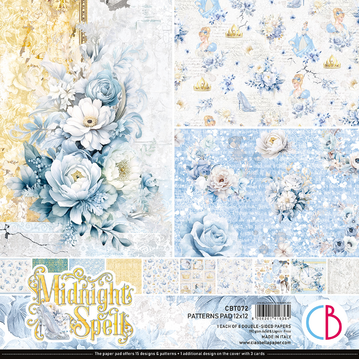 Ciao Bella Midnight Spell 12" x 12" Patterns Scrapbooking Paper Set