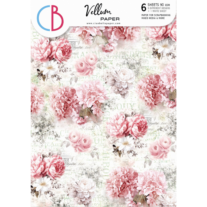 Ciao Bella Timeless Memories A4 Vellum Paper Patterns