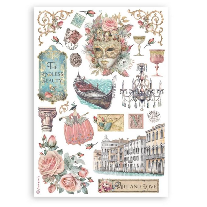 Stamperia Venice City Of Art Washi Pad