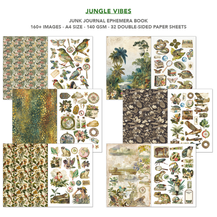 Ciao Bella Jungle Vibes A4 Junk Journal & Ephemera Book