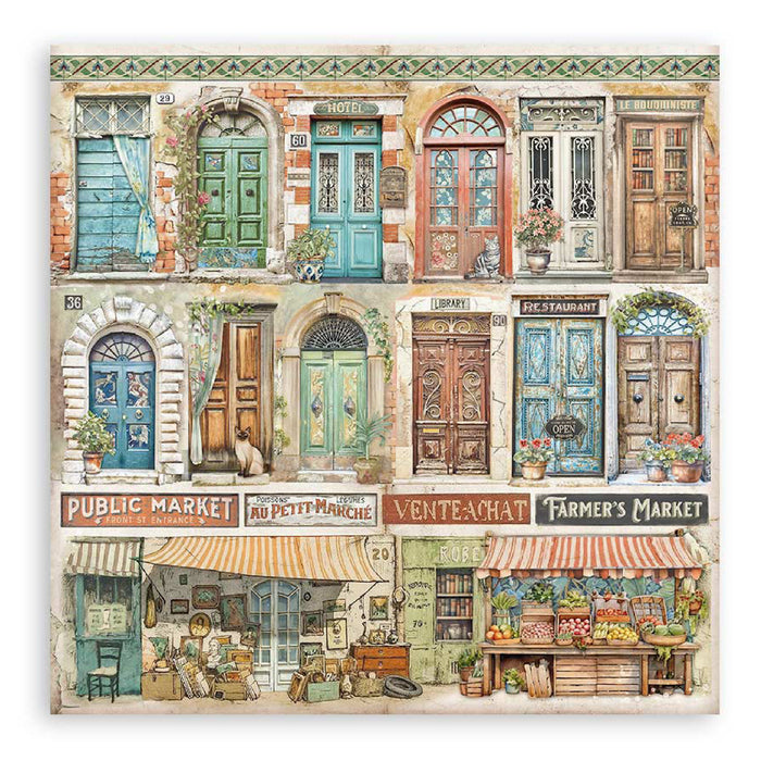 Stamperia Art Of Travelling 12" x 12" Single Faced Maxi Paper Pad