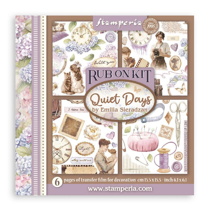 Stamperia Quiet Days Rub On Transfers - Assorted Pack