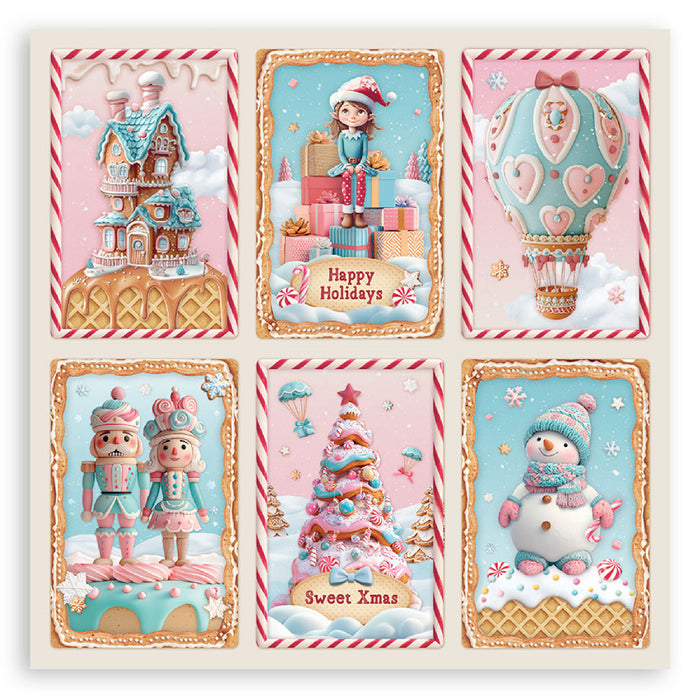 Stamperia Candy Christmas 12" x 12" Single Faced Maxi Paper Pad
