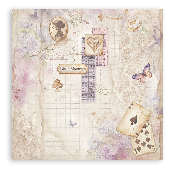 Stamperia Quiet Days 8" x 8" Single Faced Maxi Paper Pad