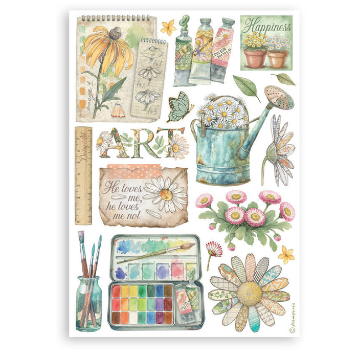 Stamperia Daisy Art A5 Washi Pad
