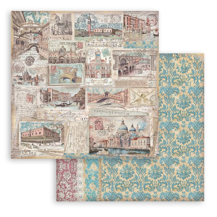 Stamperia Venice City Of Art 8" x 8" Scrapbooking Paper Pad