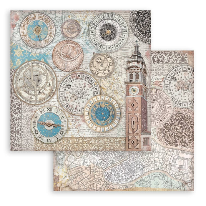 Stamperia Venice City Of Art 8" x 8" Scrapbooking Paper Pad