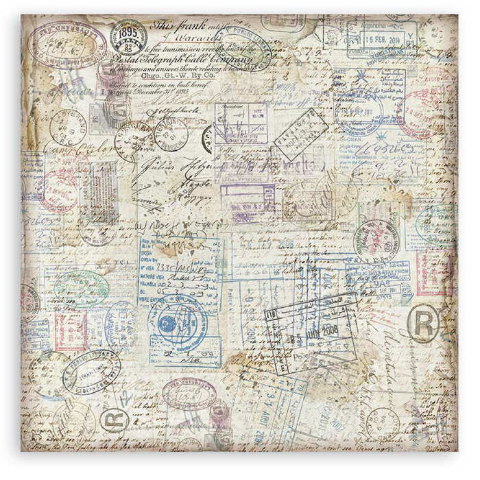 Stamperia Art Of Travelling 12" x 12" Single Faced Maxi Paper Pad
