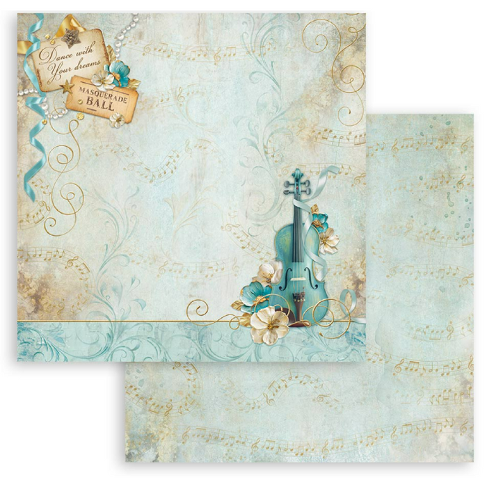 Stamperia Masquerade 12" x 12" Scrapbooking Paper Pad