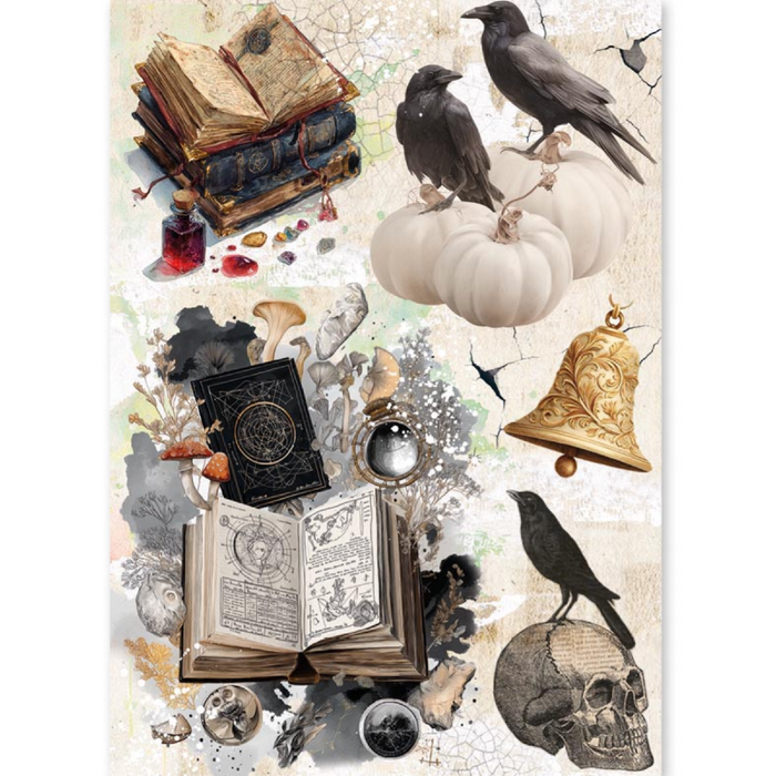 Ciao Bella The Witch's Grimoire A5 Mixed Rice Paper 8pc