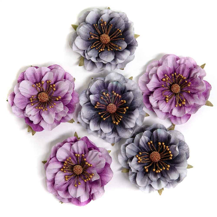 Prima Marketing Bewitched Flowers 6pc Moonlit Petals