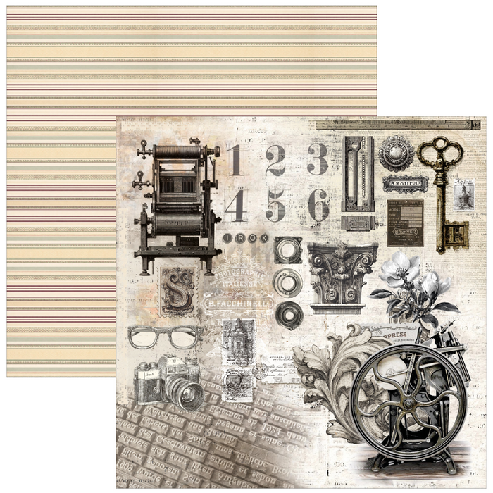 Ciao Bella Typographic 12" x 12" Scrapbooking Paper Set