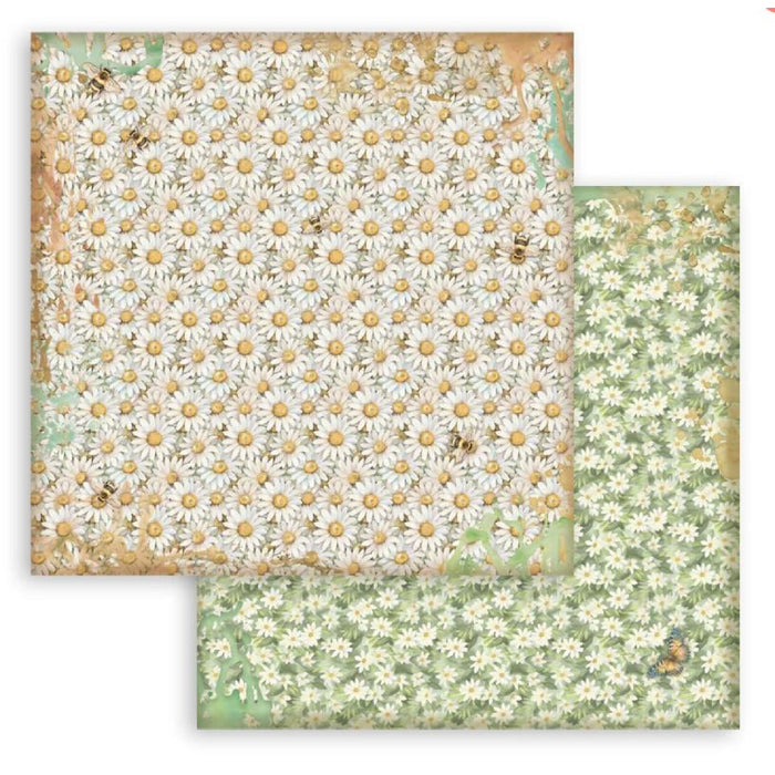 Stamperia Daisy Art 12" x 12" Maxi Backgrounds Selection Paper Pad