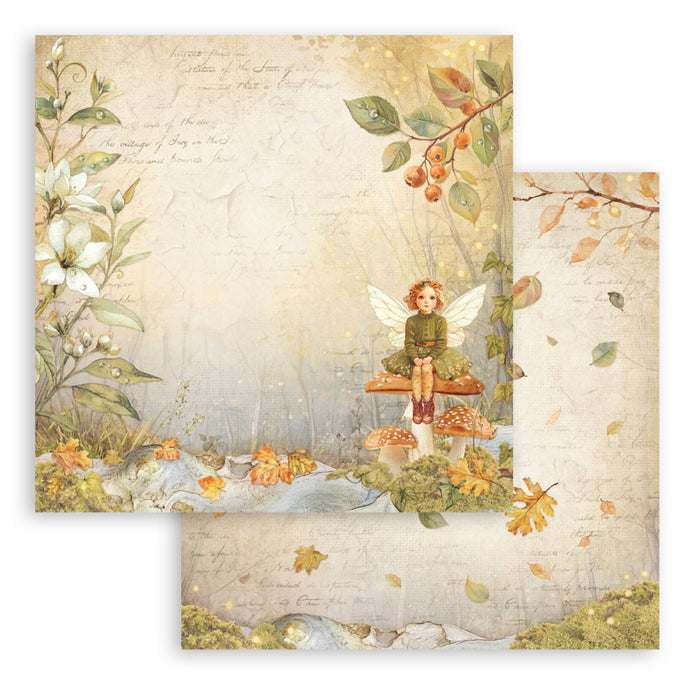 Stamperia Whispering Woods 8" x 8" Scrapbooking Paper Pad