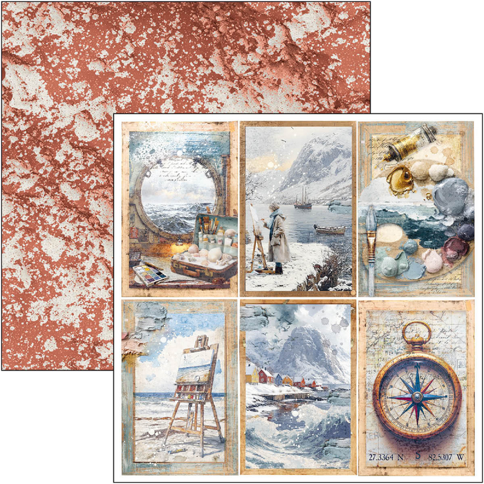 Ciao Bella An Artist Journey 8" x 8" Scrapbooking Paper Set