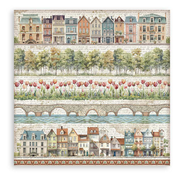 Stamperia Art Of Travelling 12" x 12" Single Faced Maxi Paper Pad