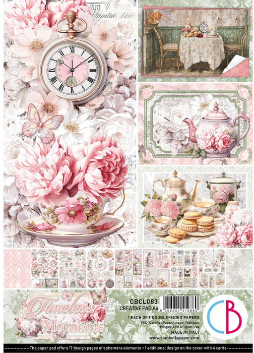 Ciao Bella Timeless Memories A4 Scrapbooking Paper Set
