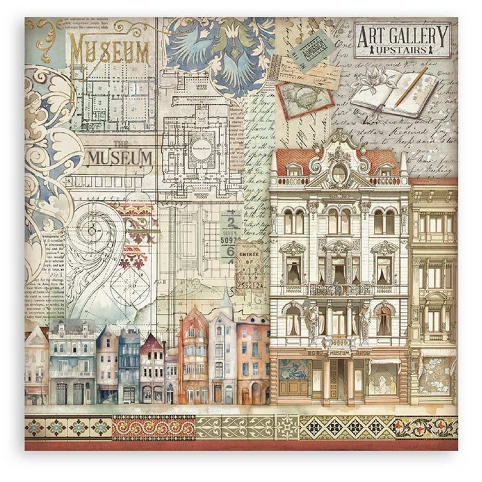 Stamperia Art Of Travelling 12" x 12" Single Faced Maxi Paper Pad