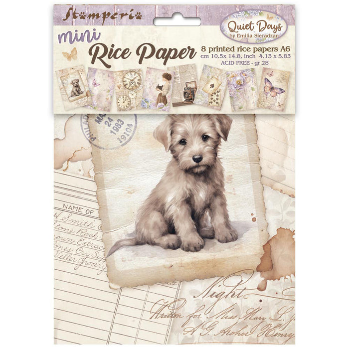 Stamperia Quiet Days A6 Rice Paper Pack