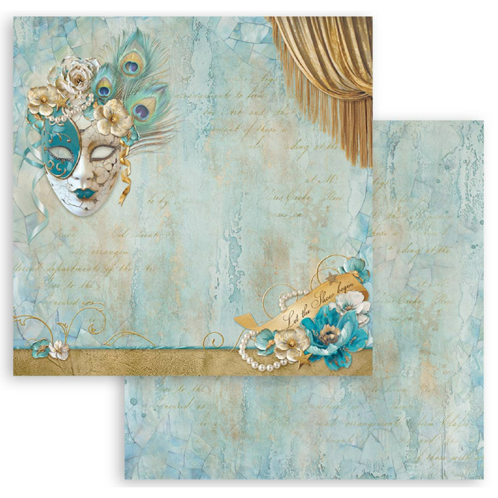 Stamperia Masquerade 12" x 12" Scrapbooking Paper Pad