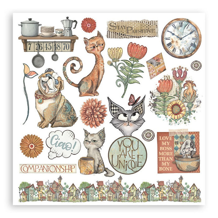 Stamperia Furry Friends Rub On Transfers - Assorted Pack