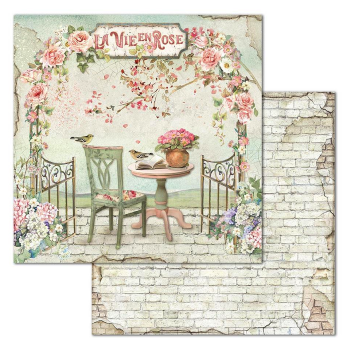 Stamperia House Of Roses 8" x 8" Scrapbooking Paper Pad
