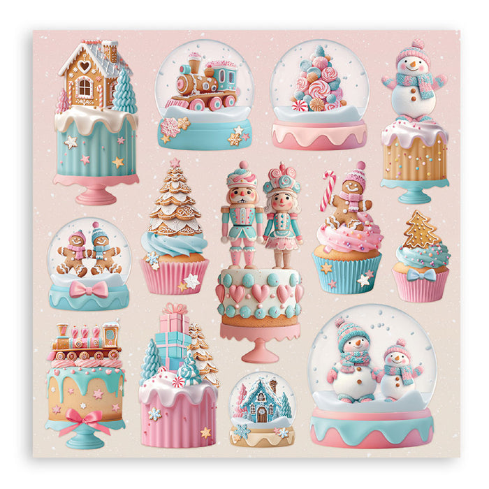 Stamperia Candy Christmas 12" x 12" Single Faced Maxi Paper Pad