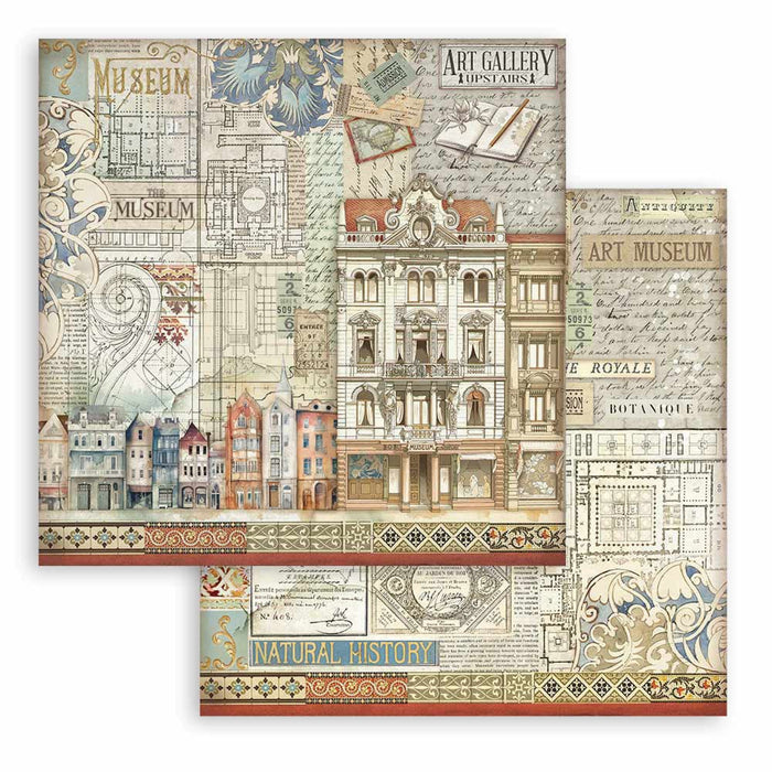 Stamperia Art Of Travelling  12" x 12" Scrapbooking Paper Pad