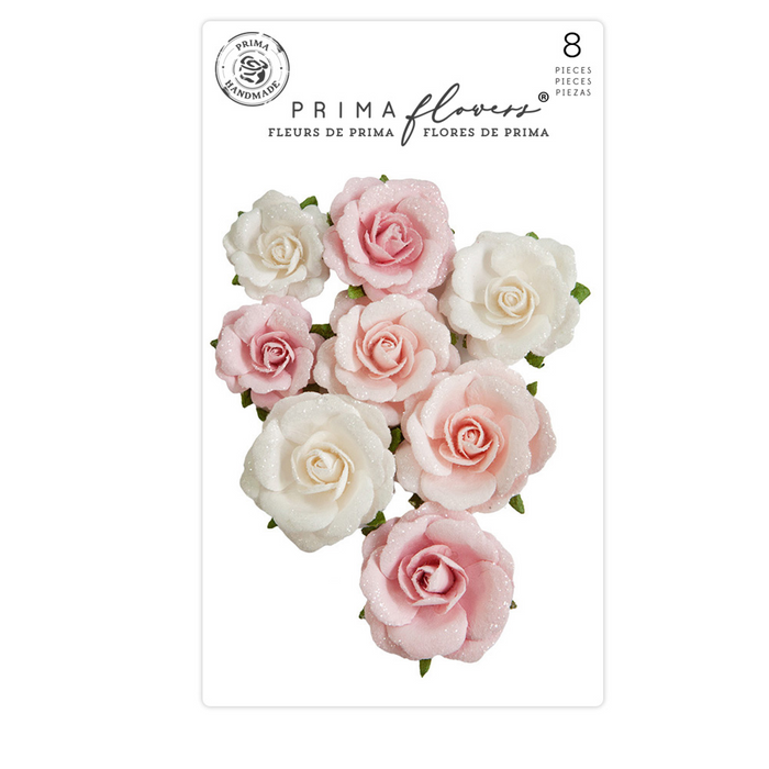 Prima Marketing Sugar Sweet Flowers 8pc