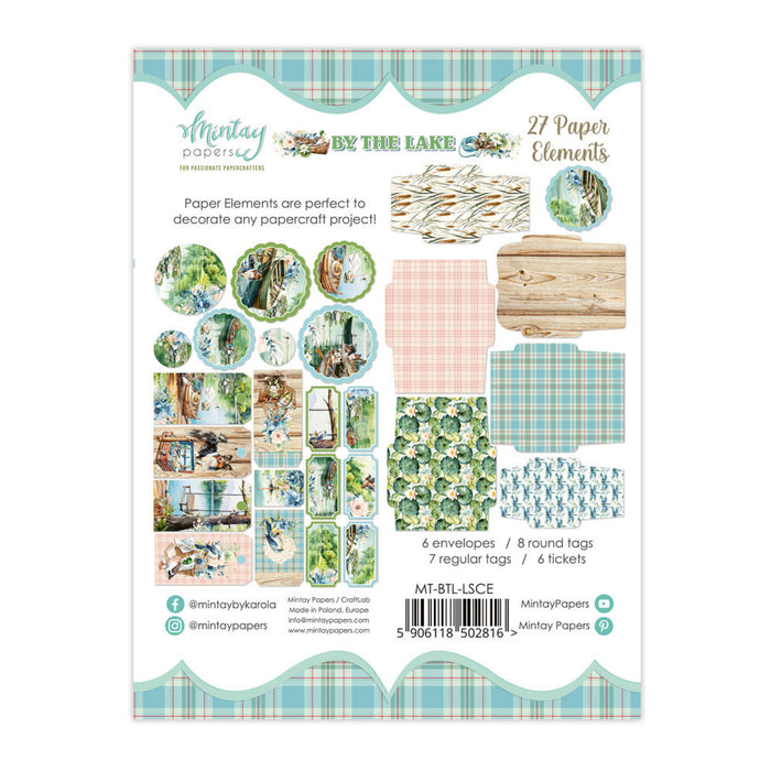 Mintay By The Lake Tags Paper Elements