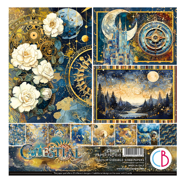 Ciao Bella Celestial 8" x 8" Scrapbooking Paper Set