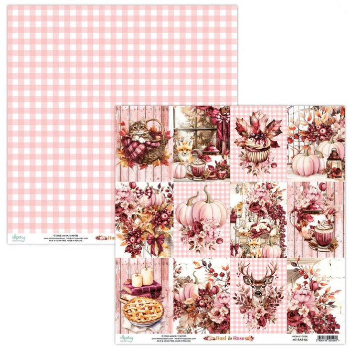 Mintay Rust & Rose Scrapbook Paper MT-RAR-06