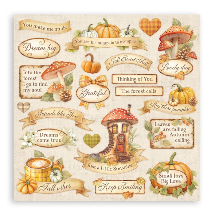 Stamperia Whispering Woods 8" x 8" Single Faced Maxi Paper Pad