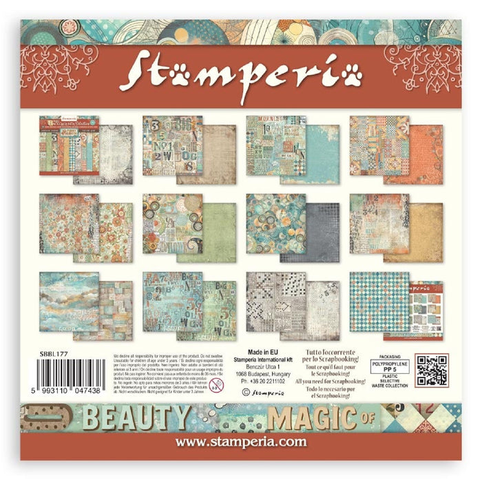 Stamperia Furry Friends 12" x 12" Background Selection Paper Pad
