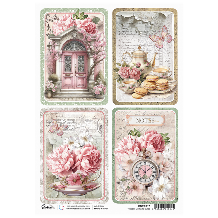 Ciao Bella Timeless Memories A4 Rice Paper Cards