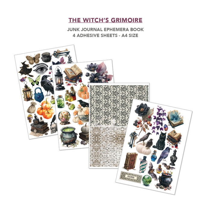 Ciao Bella Paper The Witch's Grimoire A4 Junk Journal & Ephemera Book