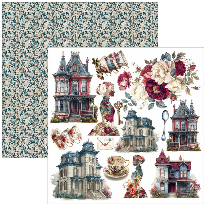 Ciao Bella Paper Bohemian Burgundy 6" x 6" Fussy Cut Pad