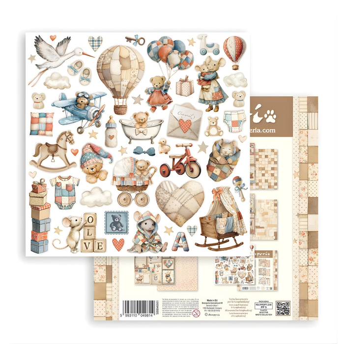 Stamperia Baby 12" x 12" Mini Paper Pad