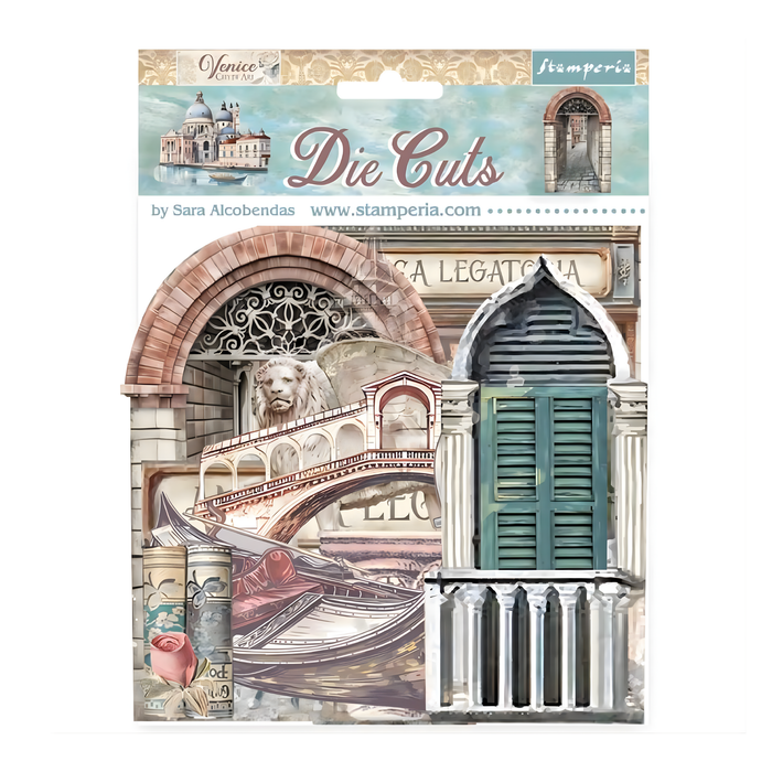 Stamperia Venice City Of Art Assorted Die Cuts