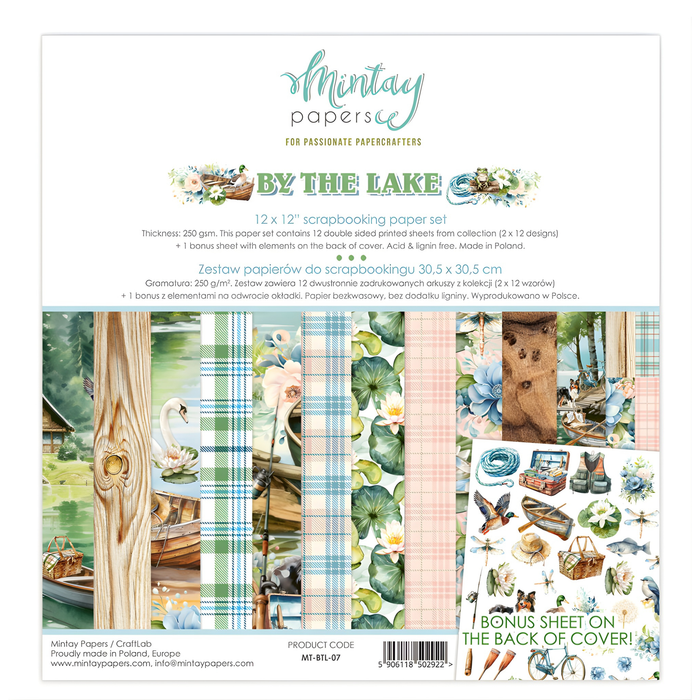 Mintay By The Lake 12" x"12 Scrapbooking Paper Set