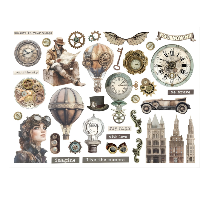 Stamperia Voyages Fantastiques Die Cuts Assortment