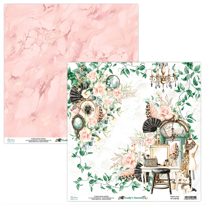 Mintay Lady's Secret 12" x"12 Scrapbooking Paper Set
