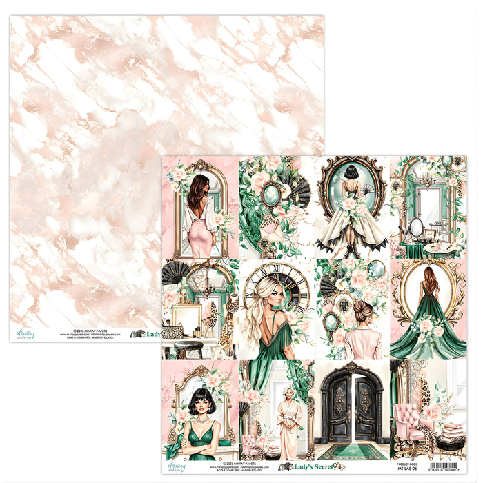 Mintay Lady's Secret 12" x"12 Scrapbooking Paper Set