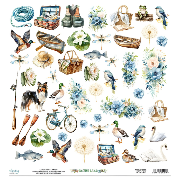 Mintay By The Lake 12" x"12 Scrapbooking Paper Set