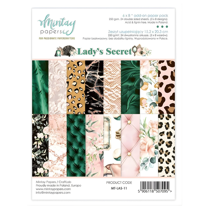 Mintay Lady's Secret 6" x"8 Add-On Paper Pad