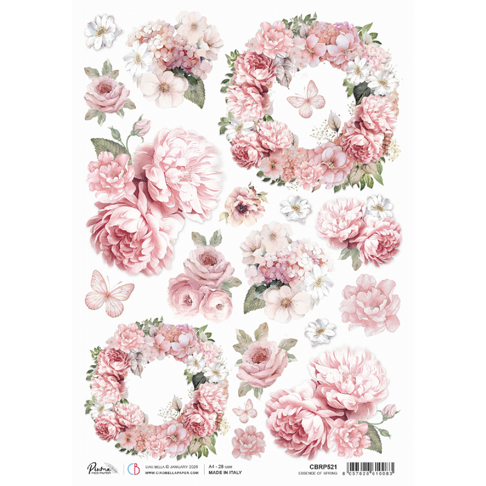 Ciao Bella Timeless Memories A4 Rice Paper Essence of Spring