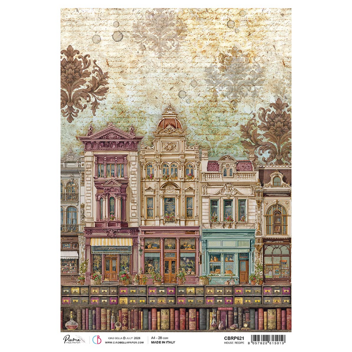 Ciao Bella Paper Chocolate Wanderlust A4 Rice Paper House Recipe