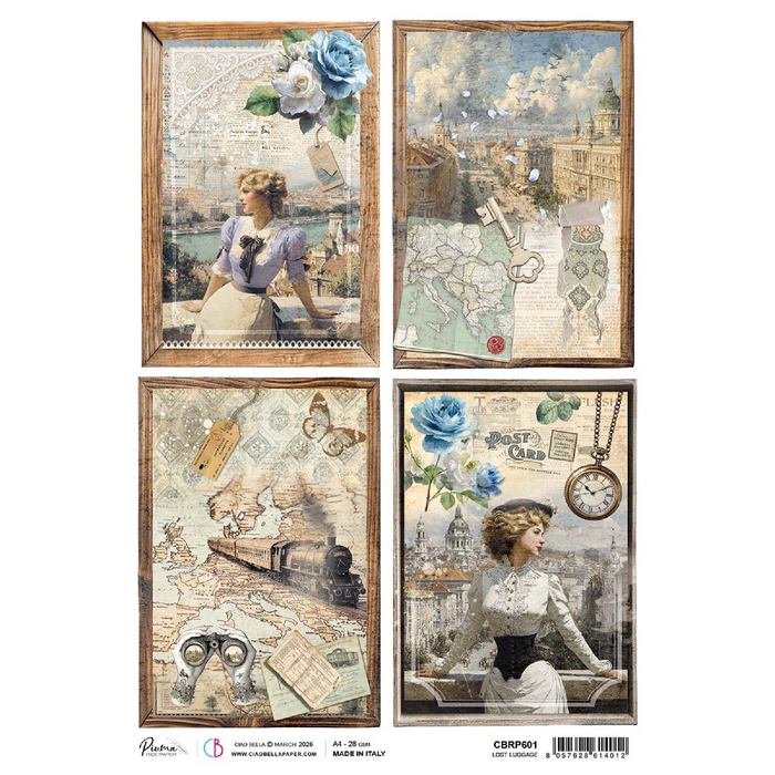 Ciao Bella Eastern Journey A4 Rice Paper Lost Luggage