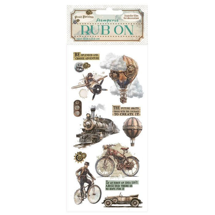 Stamperia Voyages Fantastiques Rub - On The Age of Adventure
